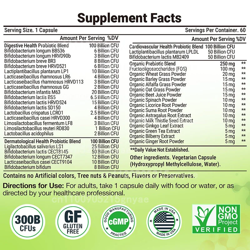 Female Probiotics 100 Billion  – обзор и цена Digestive Enzyme Blend