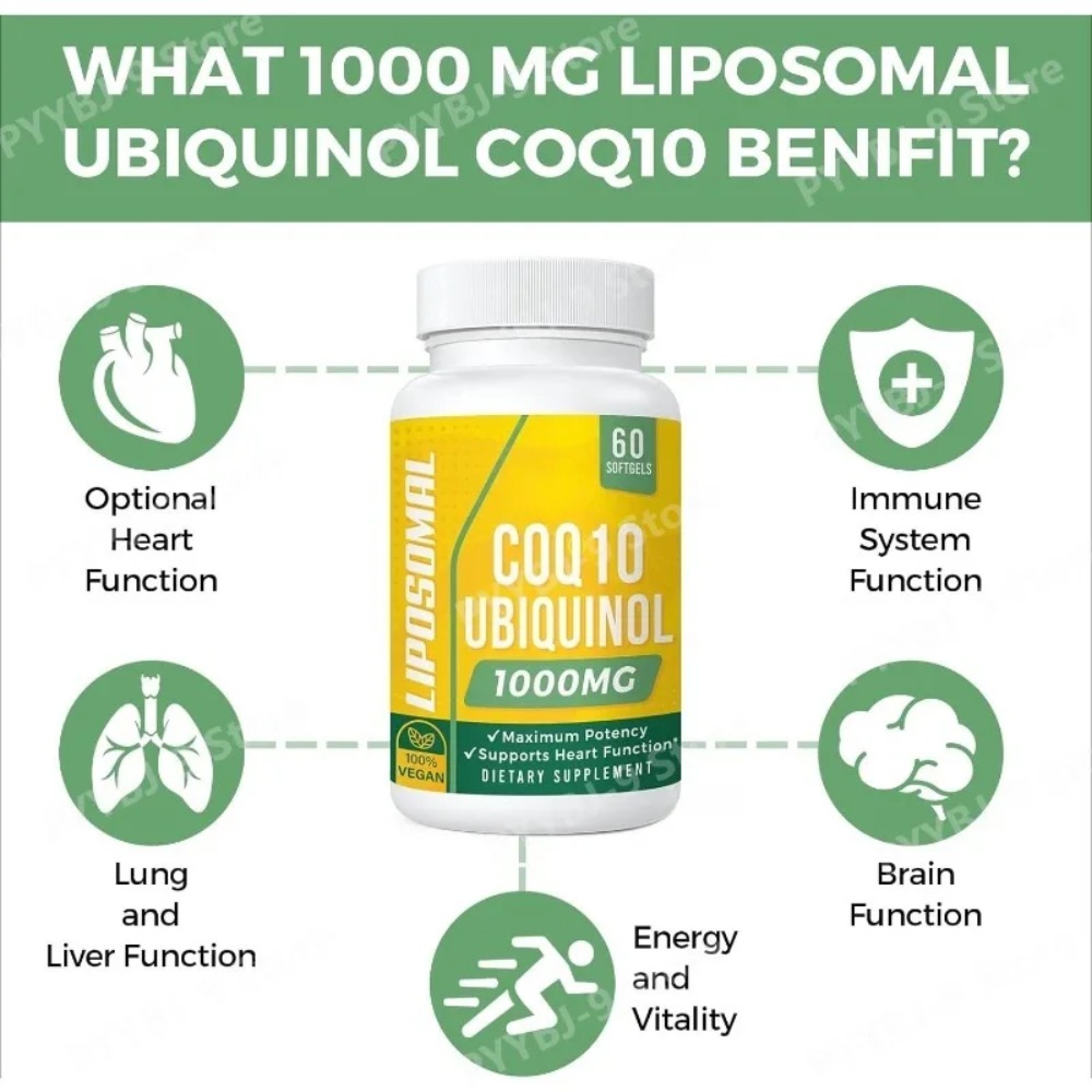 CoQ10 Ubiquinol 1000mg Vegan S – обзор и цена Coq10 Ubiquinol Softgel