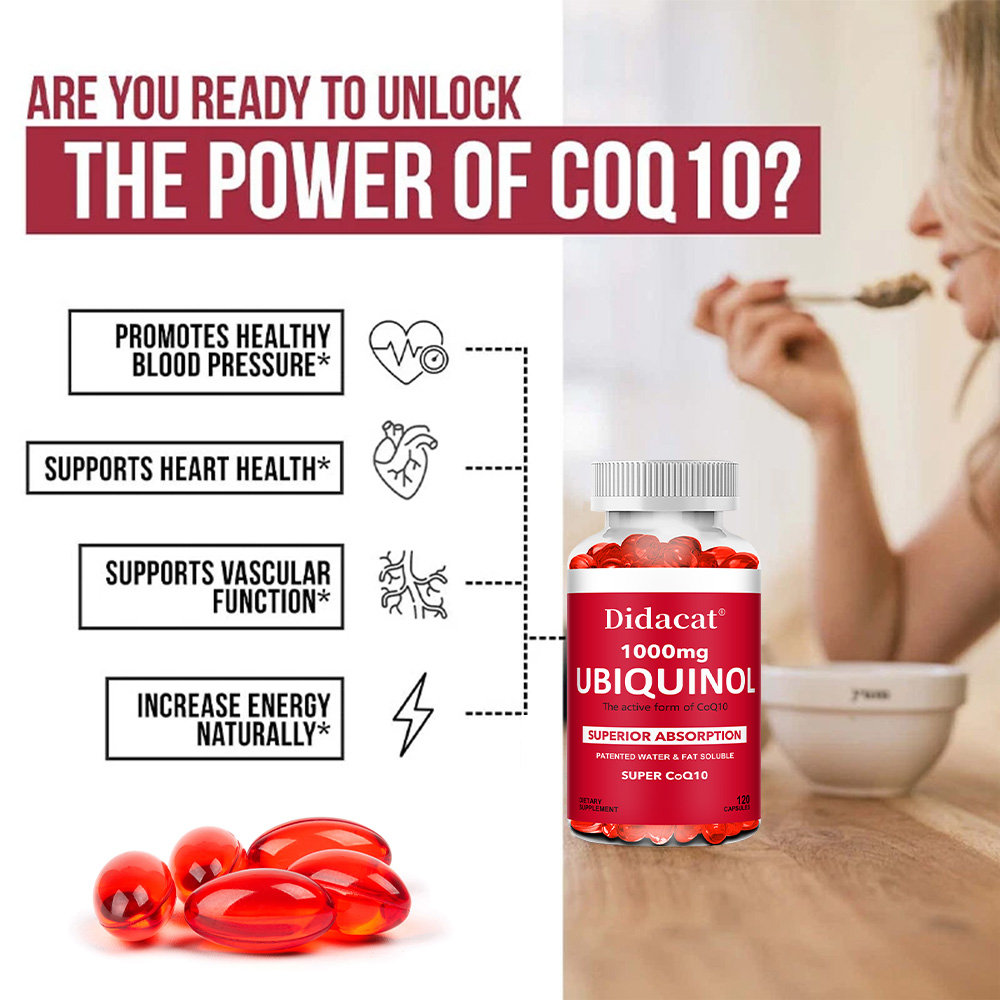 Ubiquinol CoQ10 1000mg Softgel – обзор и цена Coq10 Ubiquinol Softgel