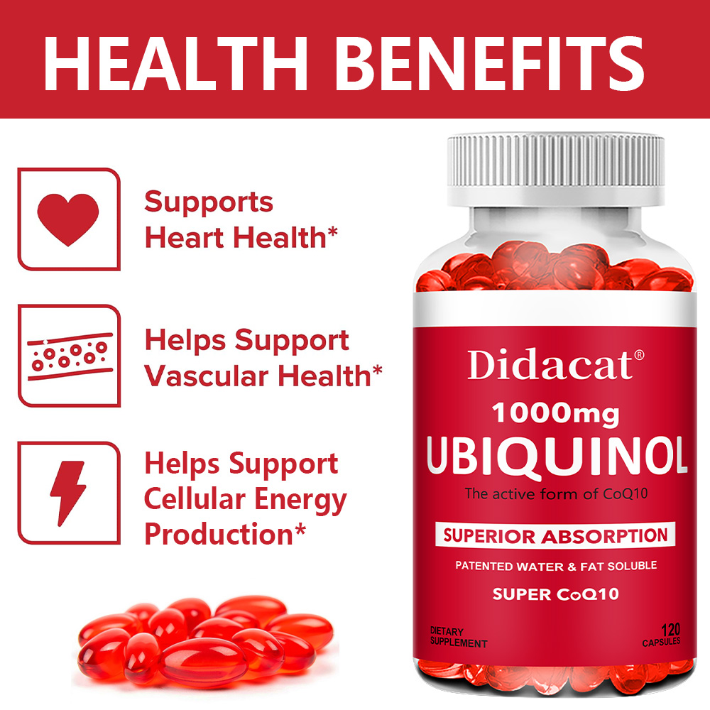 Ubiquinol CoQ10 1000mg Softgel – обзор и цена Coq10 Ubiquinol Softgel