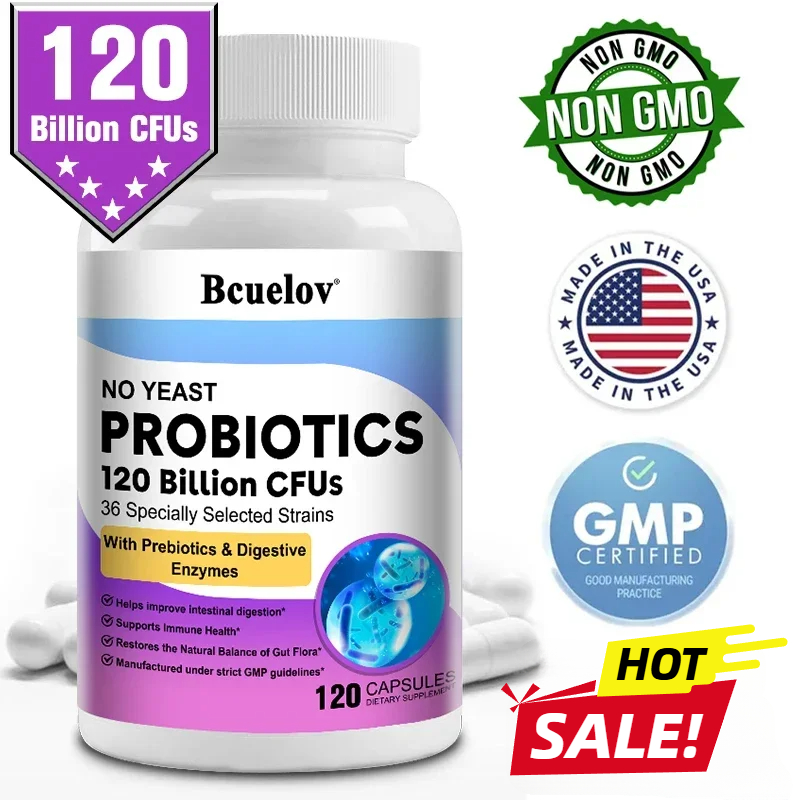 Probiotics 120 Billion CFU 36  – обзор и цена Digestive Enzyme Blend